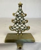 Brass Christmas Tree Stocking Holder