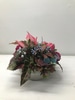 SILK Lg Pink anthurium and tropical flower arrangement