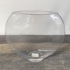 Glass Flat Oval Vase C