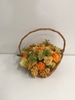 SILK Grandma's Ribbon Rose Basket Arrangement