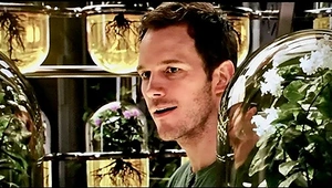 Screenshot with plants from movie Passengers