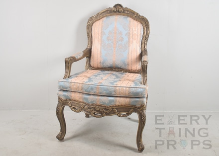 main photo of Rococo Upholstered Fauteuil Armchair