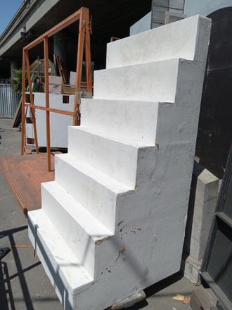 main photo of Wood Staircase for backstage style steps