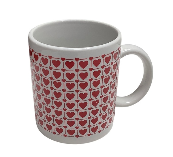 main photo of Coffee Mug; Little red hearts