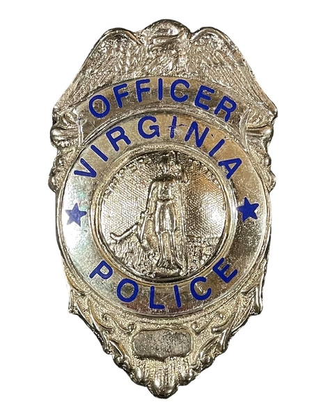 main photo of Silver Virginia Police Badges x4