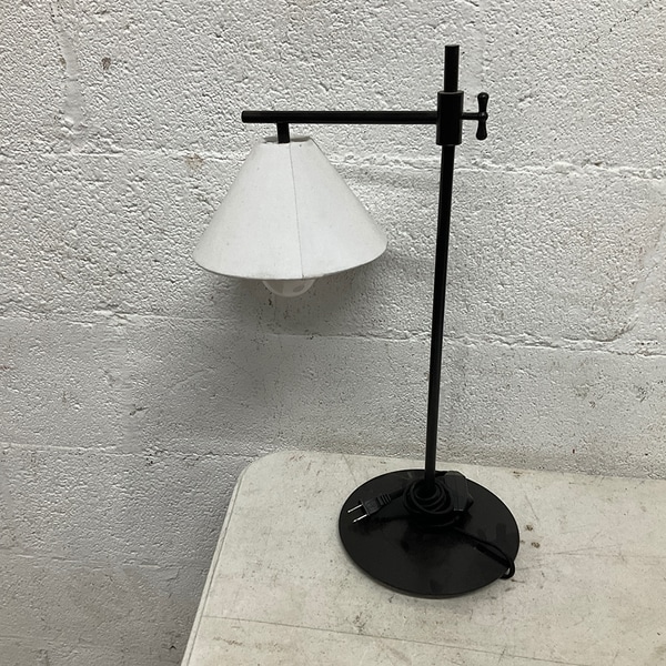 main photo of Adjustable Black Desk Lamp with White Shade