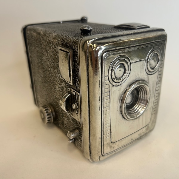 Silver Metal Camera Sculpture main photo of Silver Metal Camera Sculpture