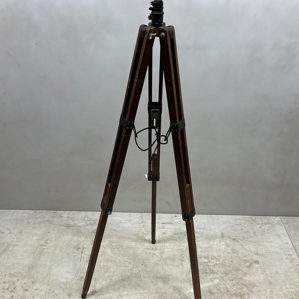 main photo of Tripod, wooden, extendable legs, vintage