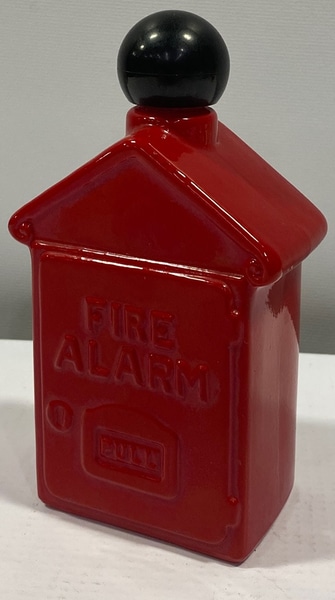 main photo of Bottle, aftershave, Avon, Fire Alarm, red ceramic