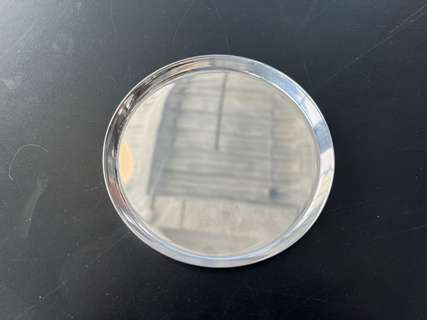 main photo of Extra Small Round Modern Silver Dish / Tray