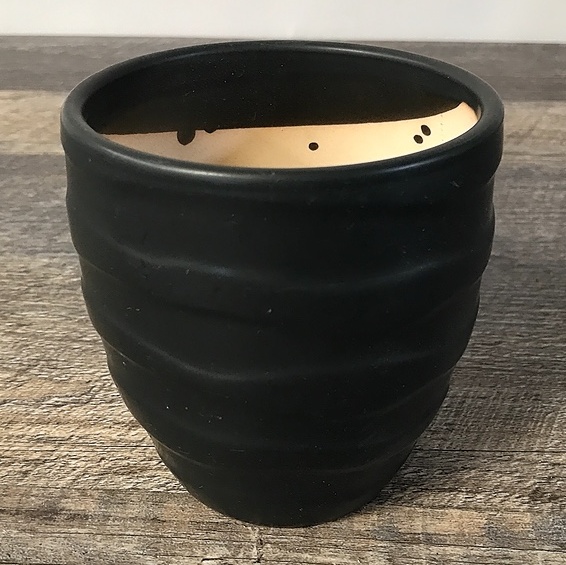 Black Ceramic Waved Rib Cup main photo of Black Ceramic Waved Rib Cup
