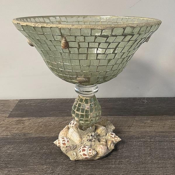 Oceanic Mosaics Footed Bowl main photo of Oceanic Mosaics Footed Bowl