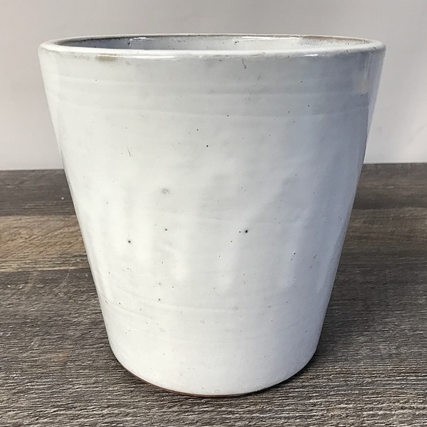 White Ceramic Glazed Pot main photo of White Ceramic Glazed Pot