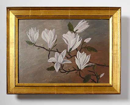 main photo of Still Life with Magnolias Flowers in a Gold Frame