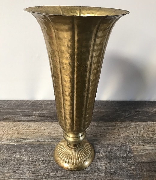 Taller Gold Hammered Vases main photo of Taller Gold Hammered Vases