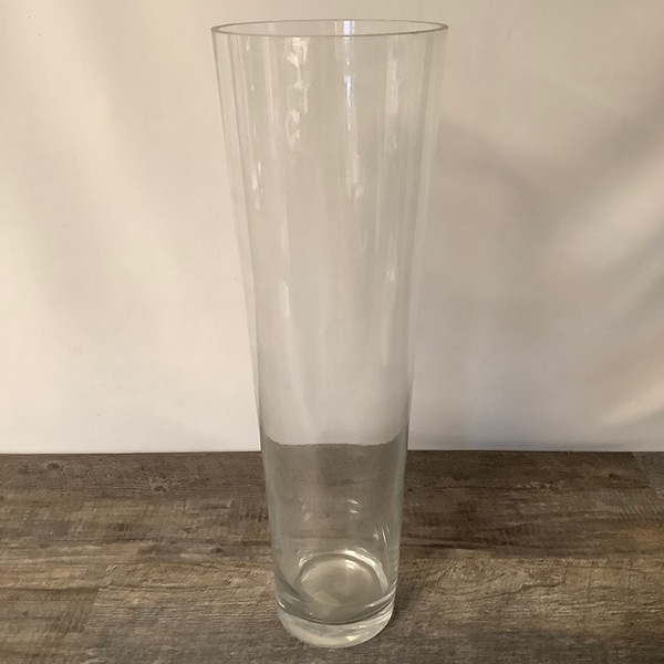 Tall Glass Tapered Vase main photo of Tall Glass Tapered Vase