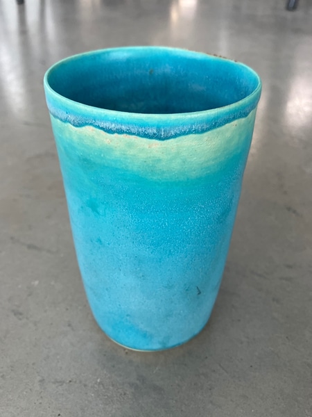 main photo of Blue Cylindrical Vase