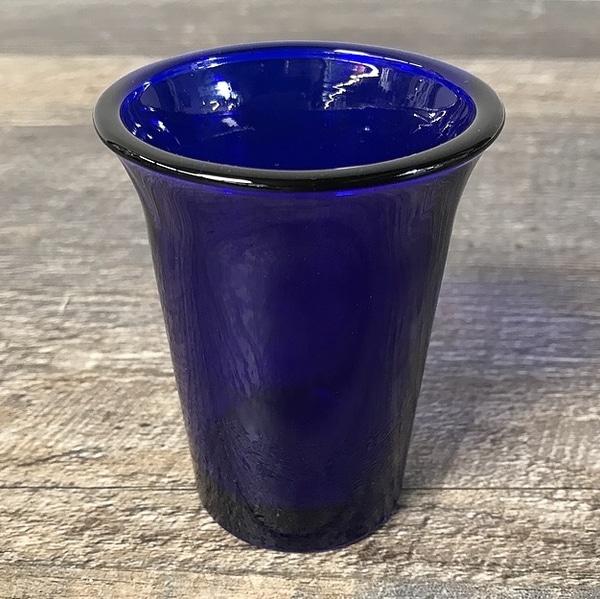 Blue Glass Tapered Votive main photo of Blue Glass Tapered Votive