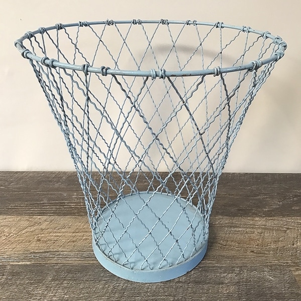 main photo of Blue Woven Wire Basket