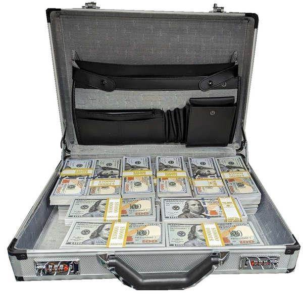 Prop Money in Briefcase, Briefcase of Prop Money main photo of Prop Money in Briefcase, Briefcase of Prop Money