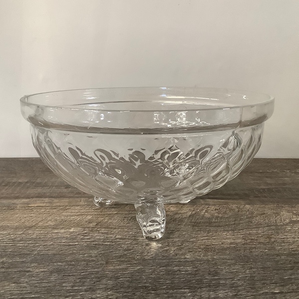 main photo of Glass Hobnail Footed Bowl