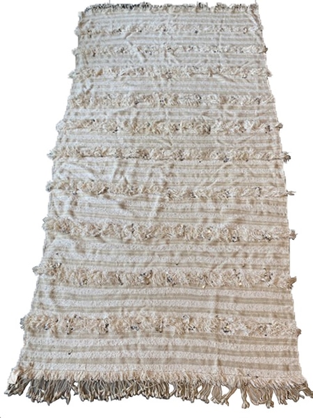 main photo of MISART-Antique Moroccan Wedding Blanket Rug