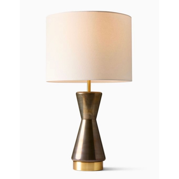 main photo of MISART-Bronzed Glass Modernist table lamp