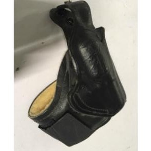 main photo of Holster - Revolver, Ankle, Leather, Black