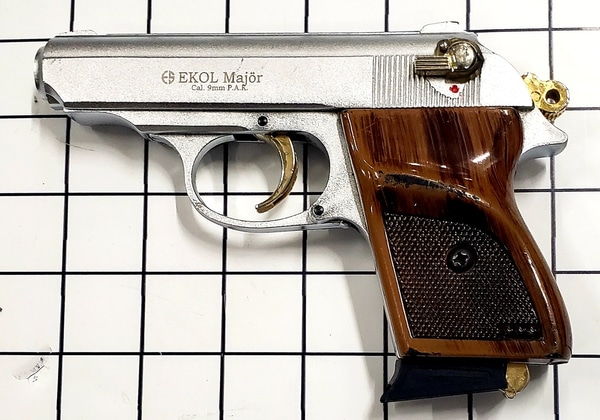 Replica Walther PPK Silver and Gold Trim, Pistol main photo of Replica Walther PPK Silver and Gold Trim, Pistol