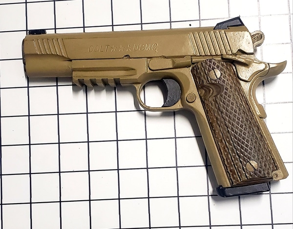 main photo of Rubber - Colt 1911 GOVT USMC, Pistol, 45 ACP (Hard Cast)