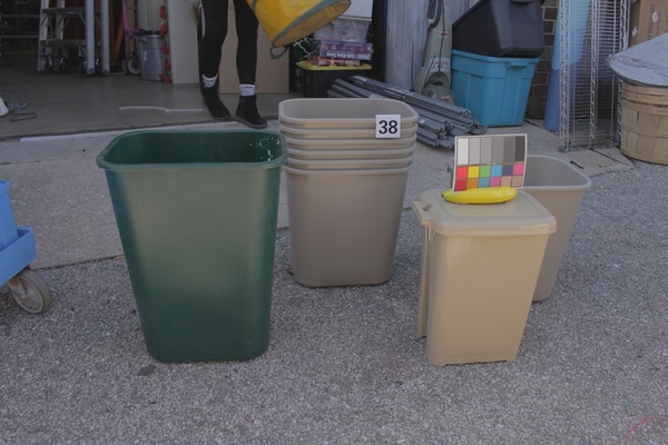 main photo of Vintage Hospital Waste Bins Set