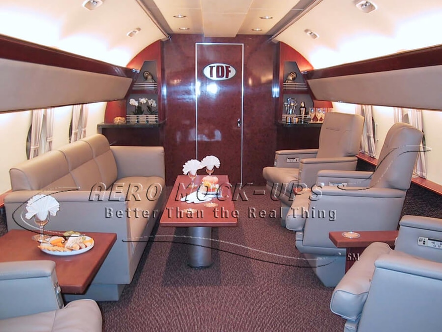 Interior of Small Private Jet