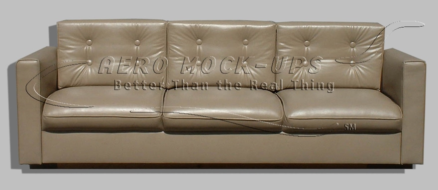 24-12 Sofa, Brown - Square armrest