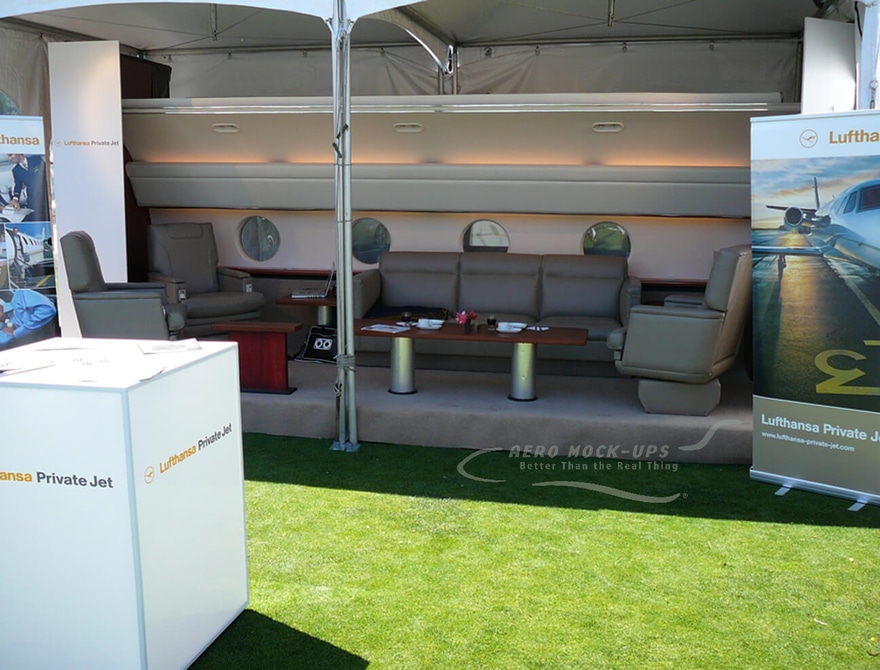 Lufthansa Private Jet Event Setup