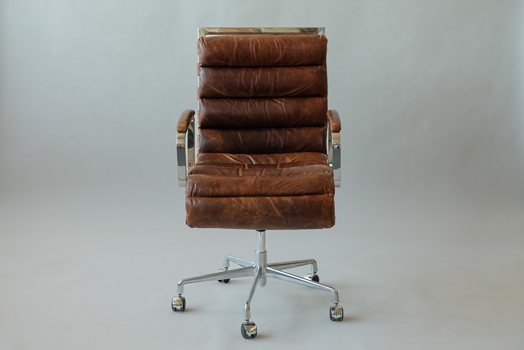 RESTORATION HARDWARE Oviedo Leather Desk Chair For Rent in Ridgewood Rabbit Props