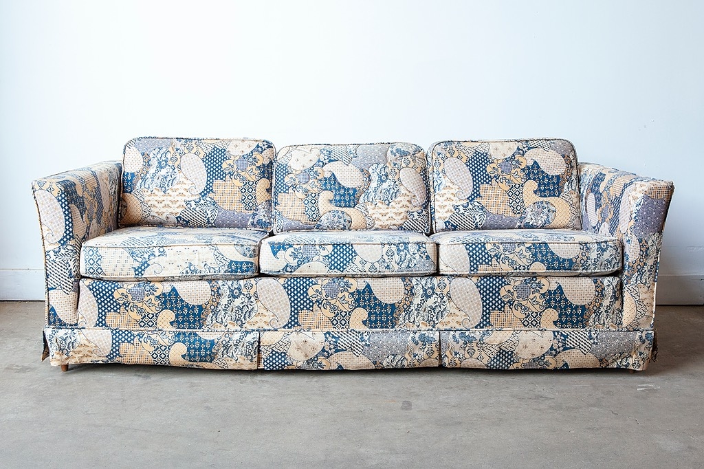 Paisley Quilt Sofa For Rent in North Bergen Industry Props