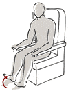 Foot pumps diagram step 1