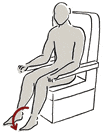 Foot pumps diagram step 2