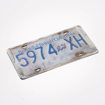 main photo of British Columbia Licence Plate - 5974 XH