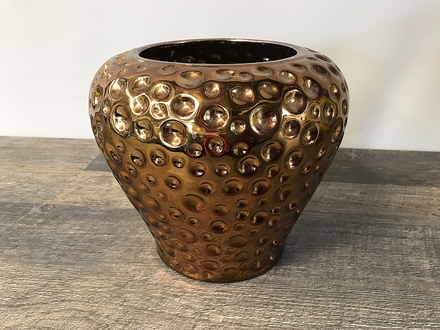 main photo of Gold Ceramic Honeycomb Vase B