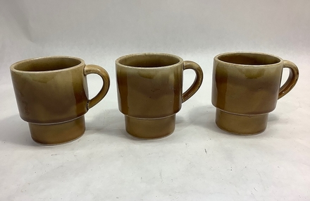 main photo of Coffee Mug - Vintage 1960's Brown Ceramic Glaze
