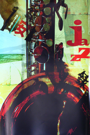 main photo of Unframed Cleared Poster; Abstract, Japanese, "Jazz"