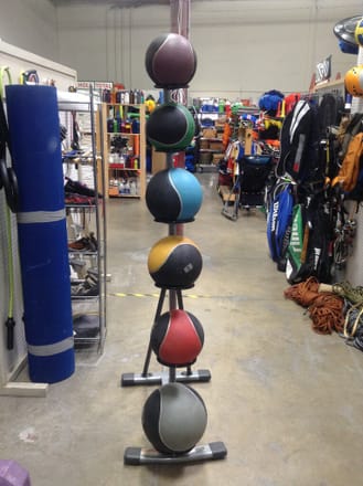 main photo of Medicine Ball Set with Stand