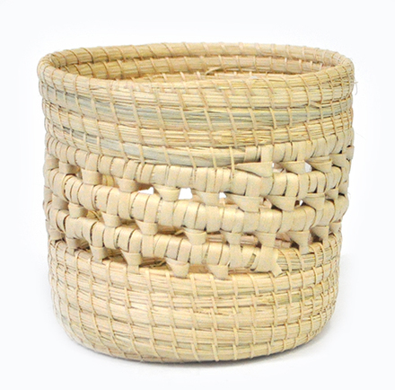 main photo of basket; CLEARED, natural, woven,