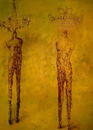 main photo of Golden Chandelier Figures