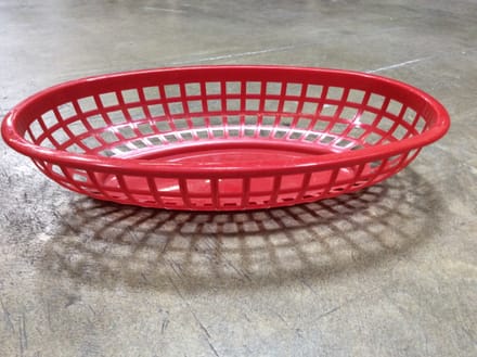 main photo of Red Plastic Food Basket