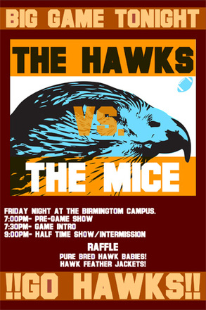 main photo of Unframed Cleared Poster; Event, "The Hawks"