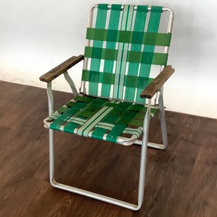 main photo of Green Woven Lawn Chair