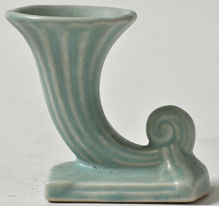 main photo of Vase Mint Green Horn Of Plenty