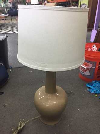 main photo of Tan Ceramic Lamp